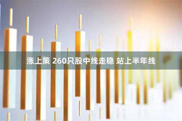 涨上策 260只股中线走稳 站上半年线