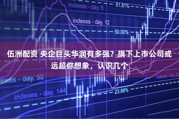 伍洲配资 央企巨头华润有多强？旗下上市公司或远超你想象，认识几个